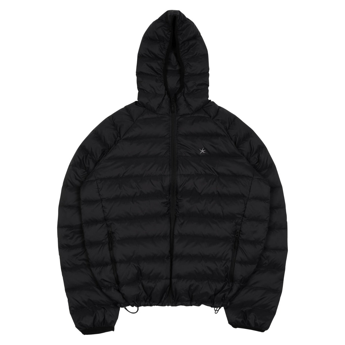TCM mini logo raglan light puffer jacket (black)
