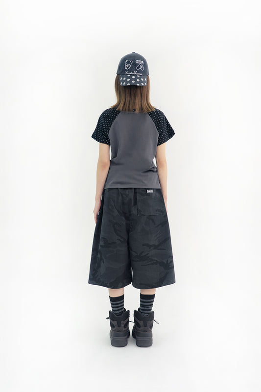 Korilakkuma dot ball cap (Charcoal)