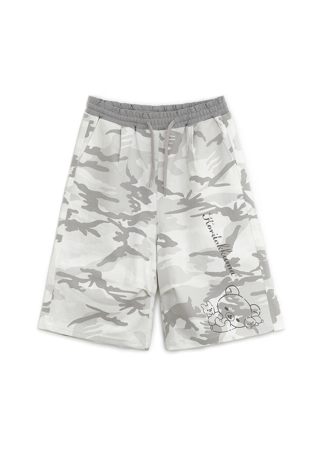 Camo Korilakkuma bermuda pants (Gray)