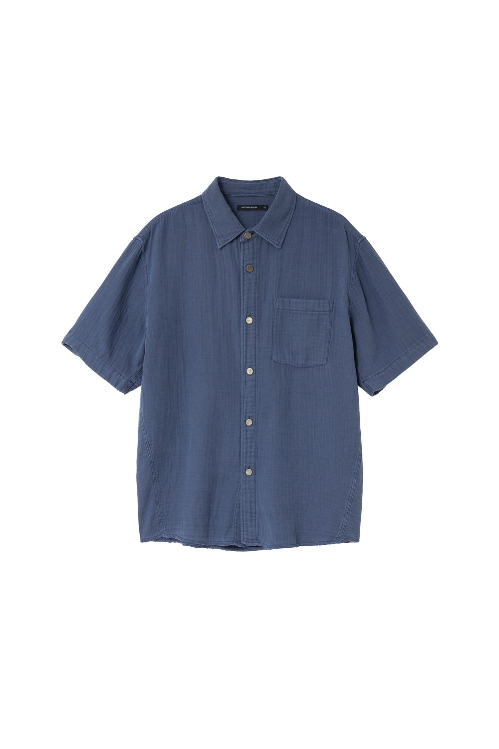 Loosed Shirt Double Face Blue Grey