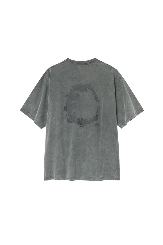 Floral Egg Tee 1/2 Khaki