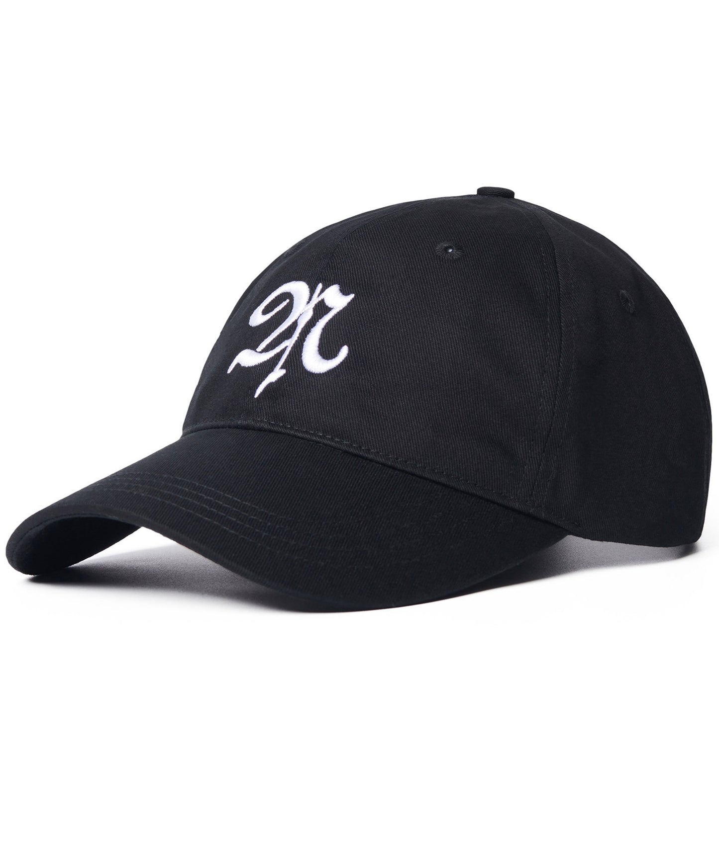 UPPERCASE LETTER N BALL CAP - BLACK