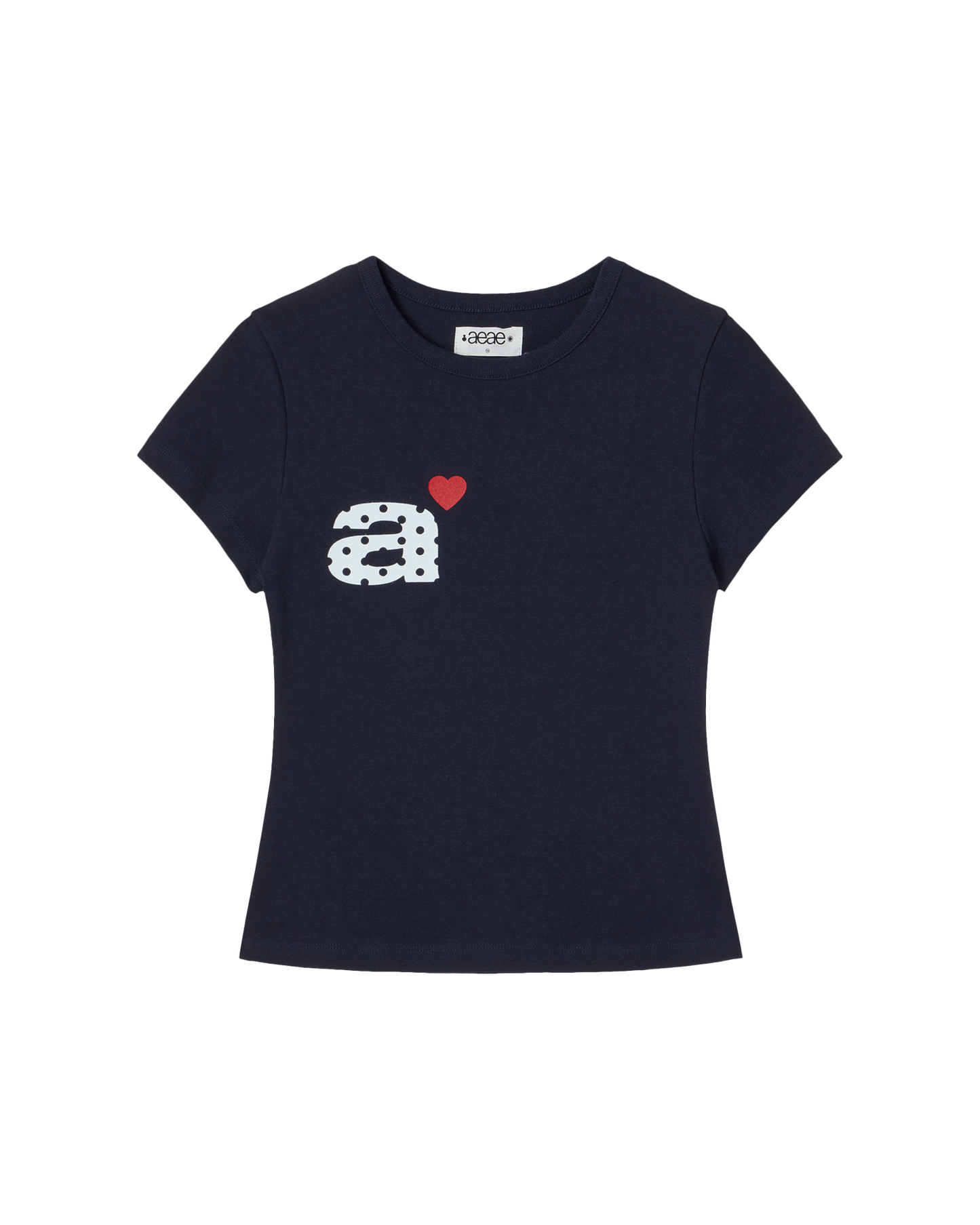 DOT SMALL LETTER TEE NAVY