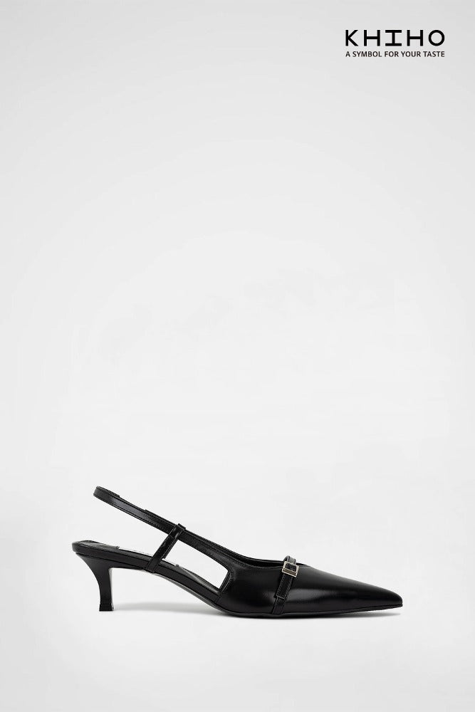 3CM BELLA SLINGBACKS / BLACK