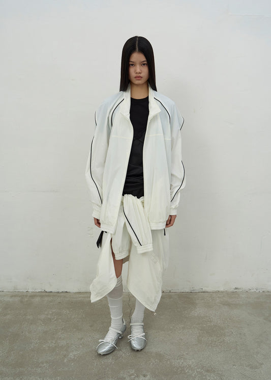 OVERSIZED TRACK JACKET (WHITE)