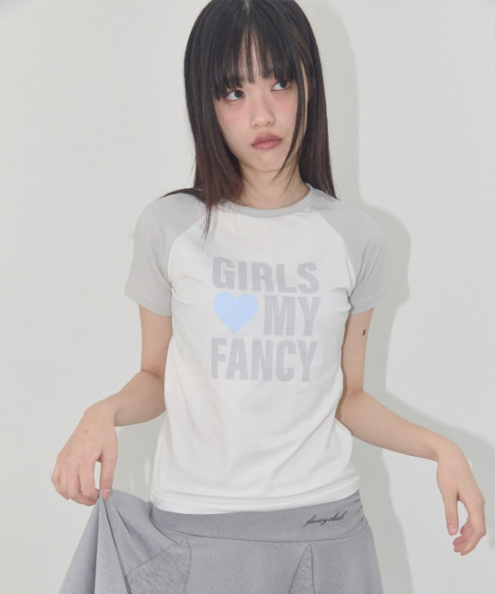 GIRLS MY FANCY TEE (GRAY)