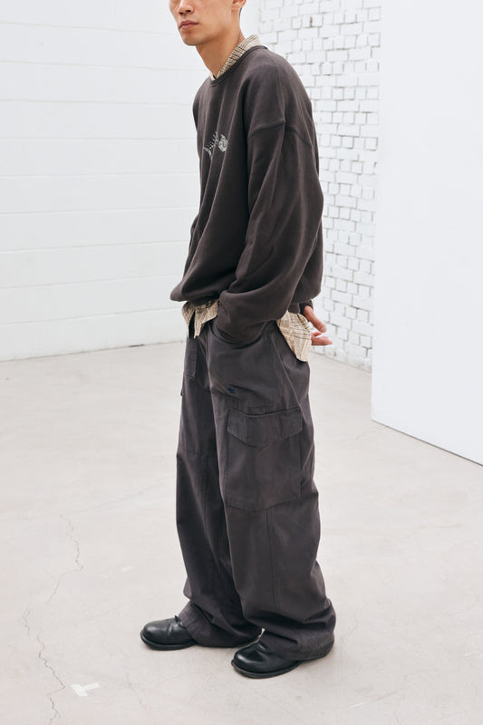 VTG Star Fatigue Pants Washed Charcoal