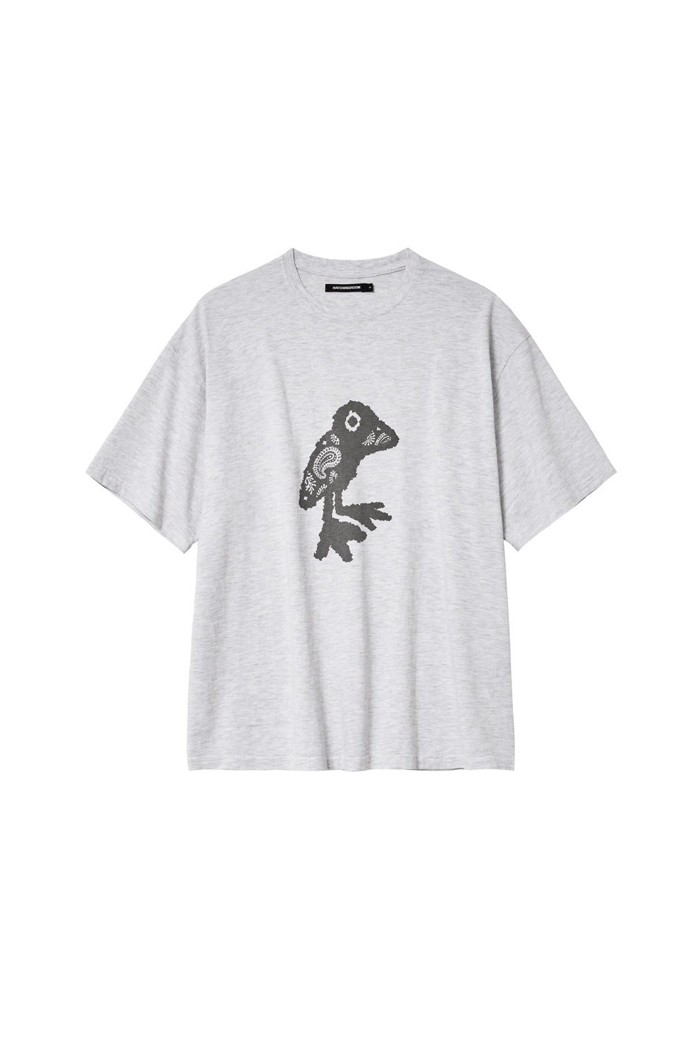 VTG Paisley Bird Tee Washed 1% M.Grey