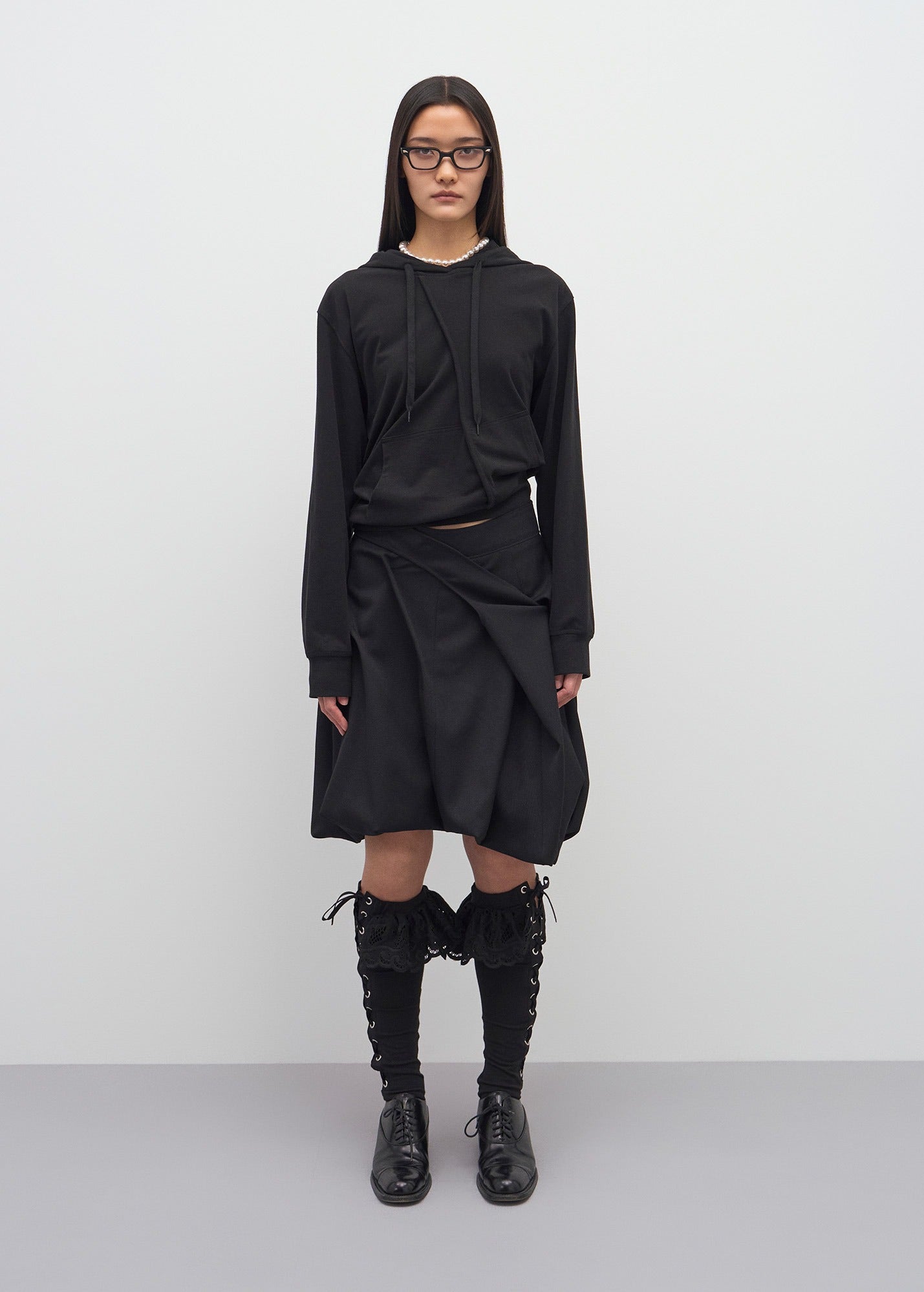 SEAM DETAIL SLIM HOODIE / 3 Color