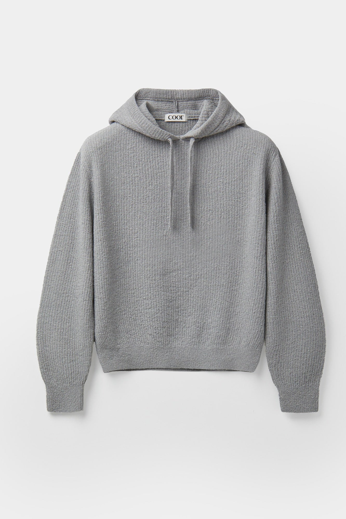 Wool blend bouquet hooded sweater / 2 Color