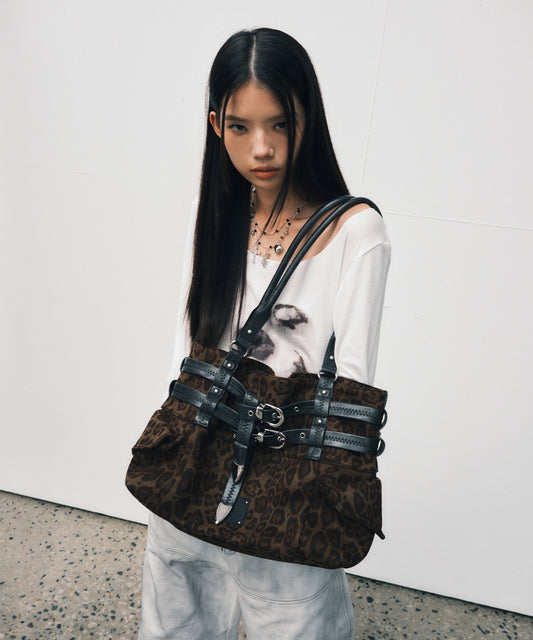 Nexie 넥시_ Leopard Khaki