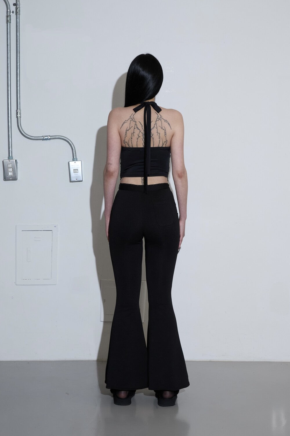 LACE POCKET BOOTSCUT PANTS