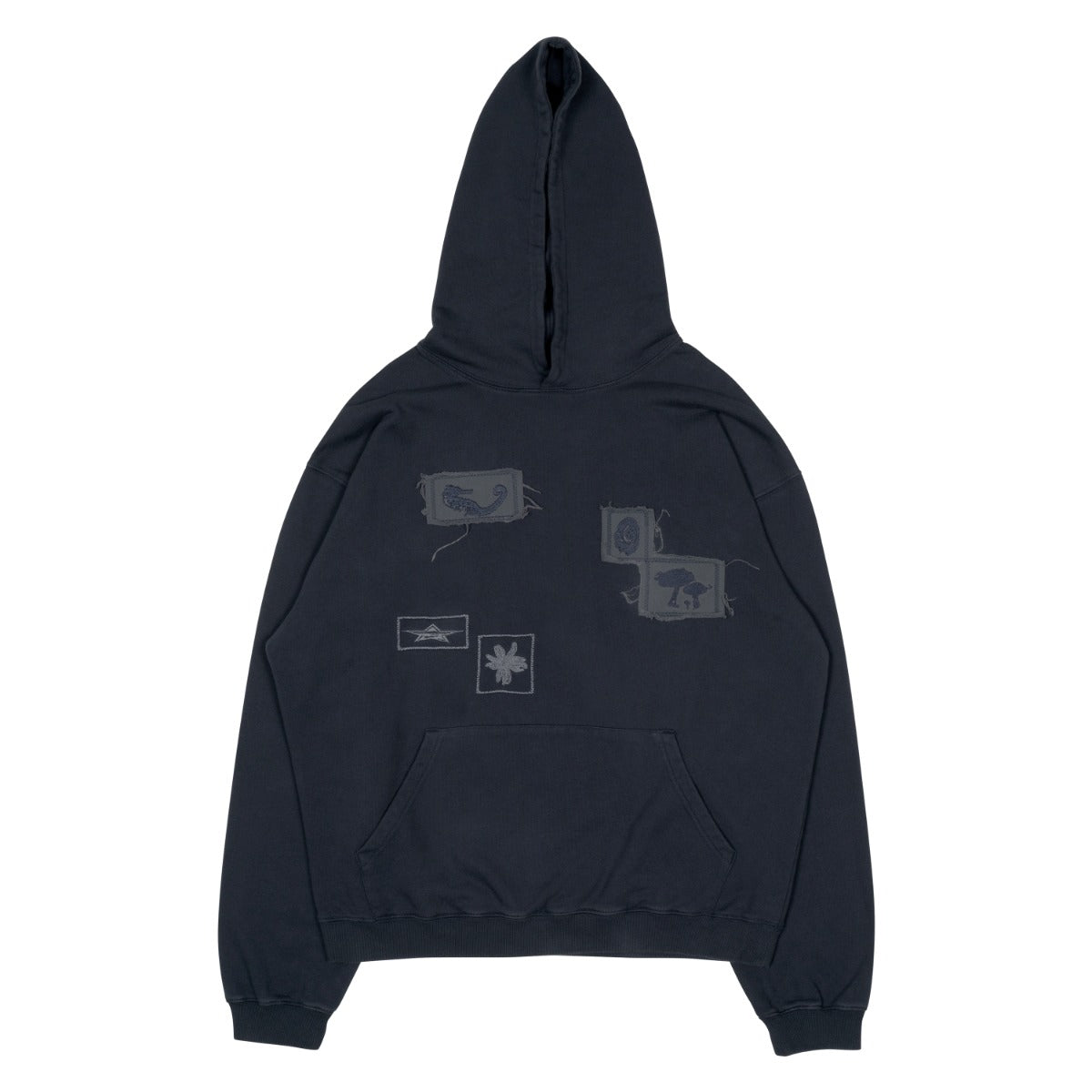 TCM fossil hoodie (navy)