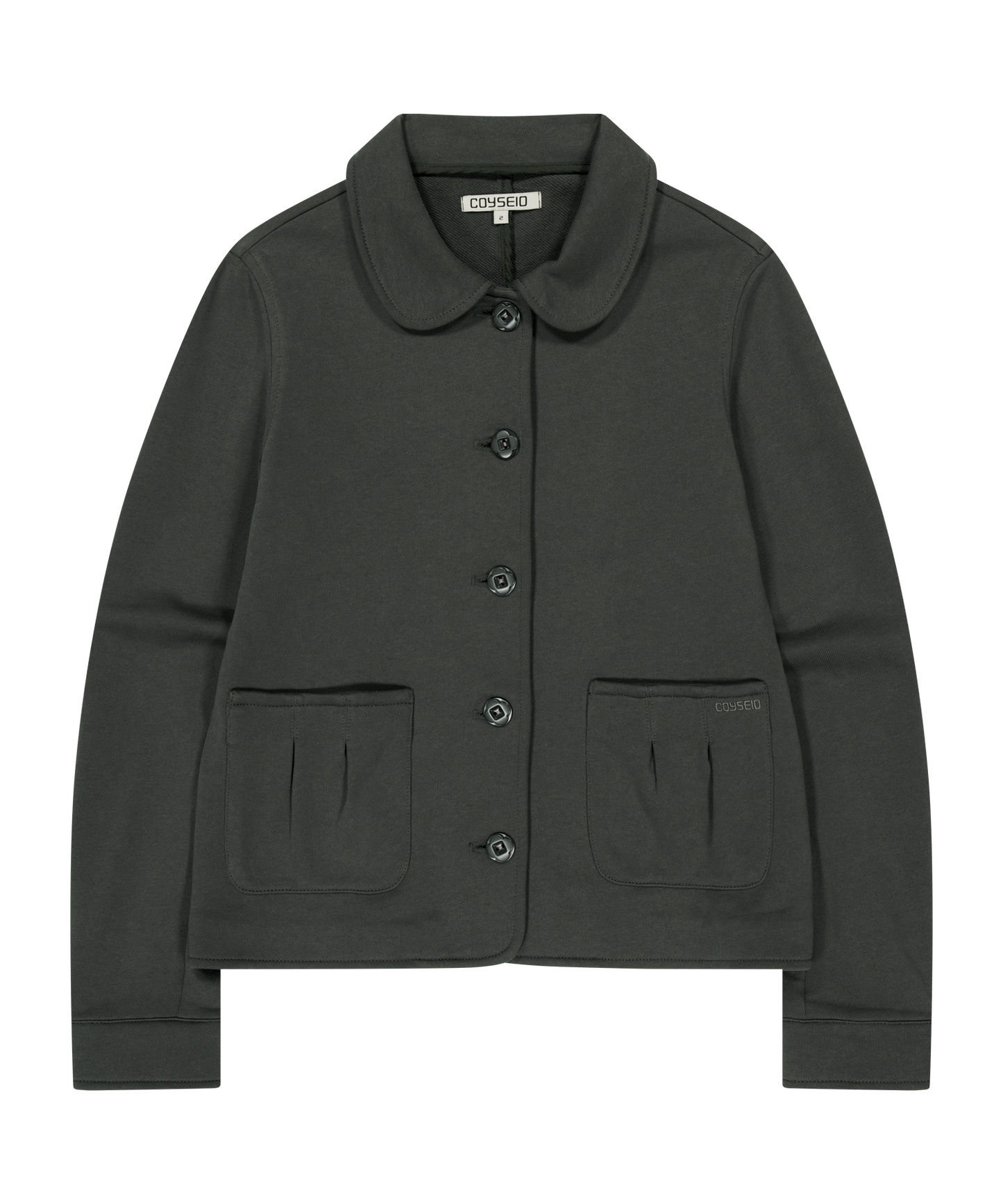 COZY SWEAT JACKET CHARCOAL