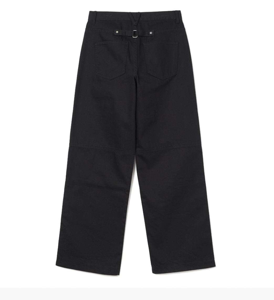 Double Knee Cotton Loose Pants / 3 COLOUR