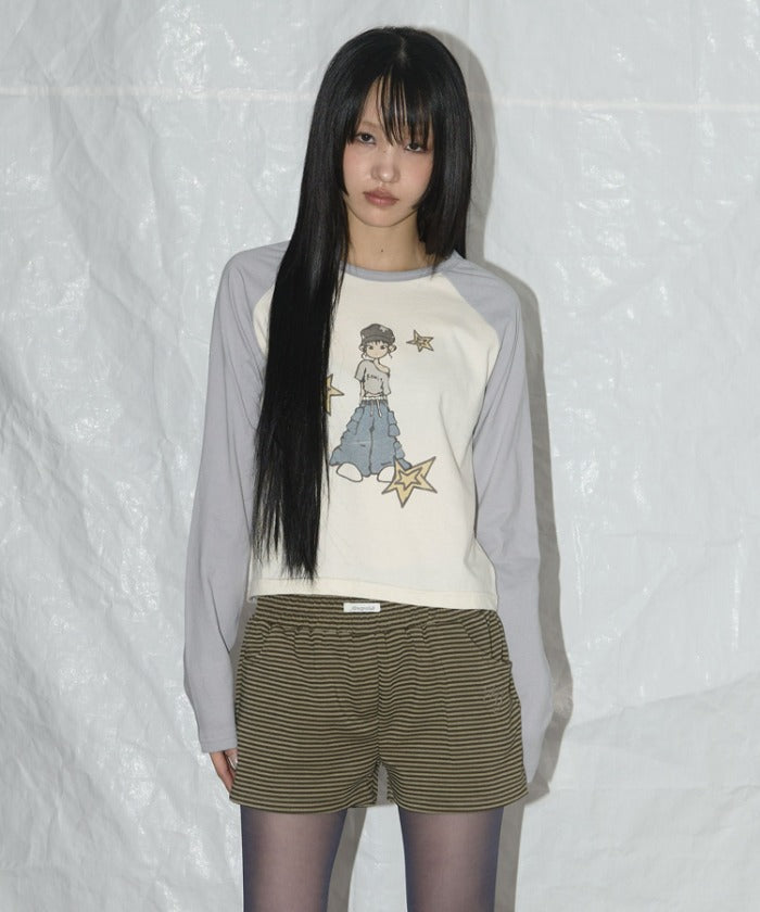 HEAVENLY OFF-SHOULDER LONG SLEEVE (CHARCOAL)