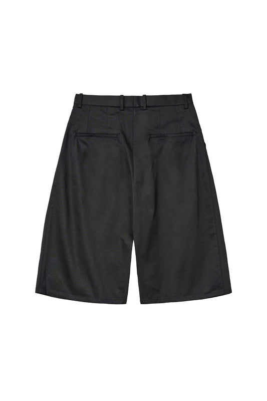 Two Pleats Shorts Black
