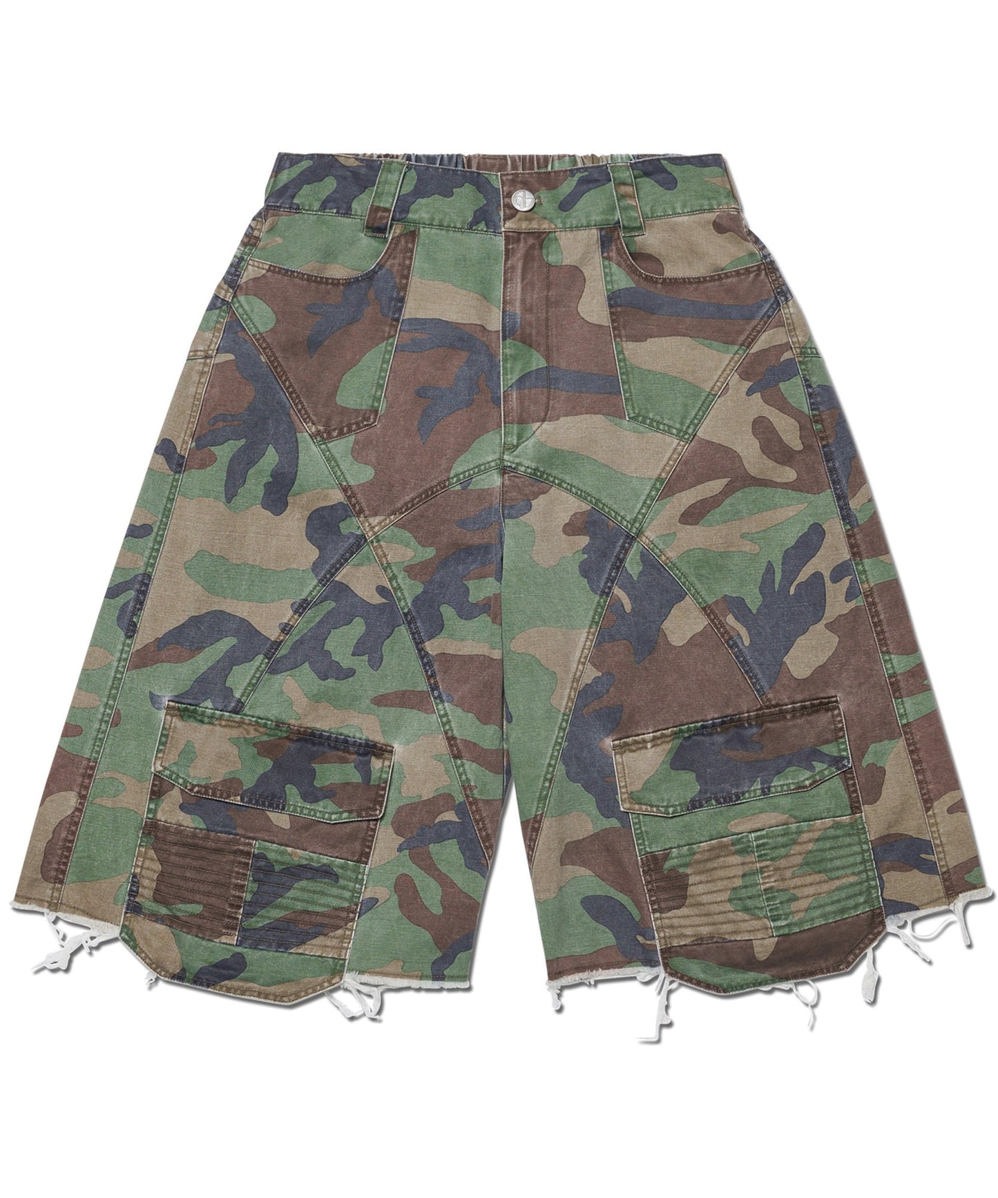 CAMOUFLAGE CARGO SHORTS - CAMOUFLAGE