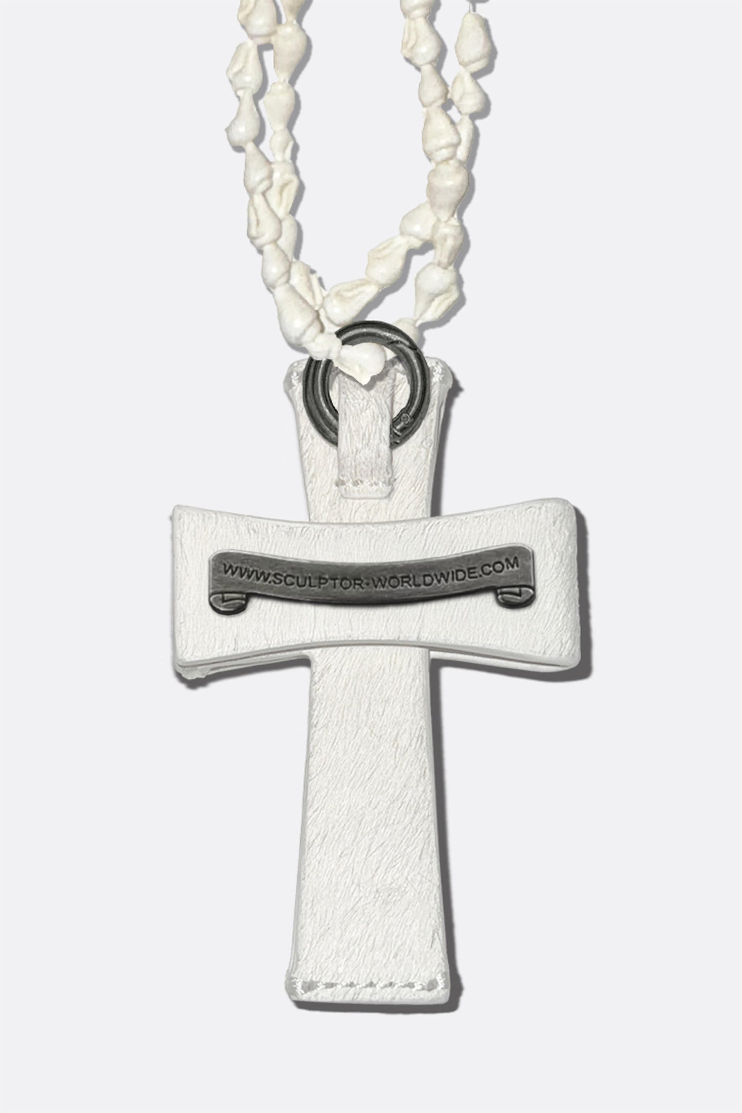 Cross Hair On Strap Wallet White