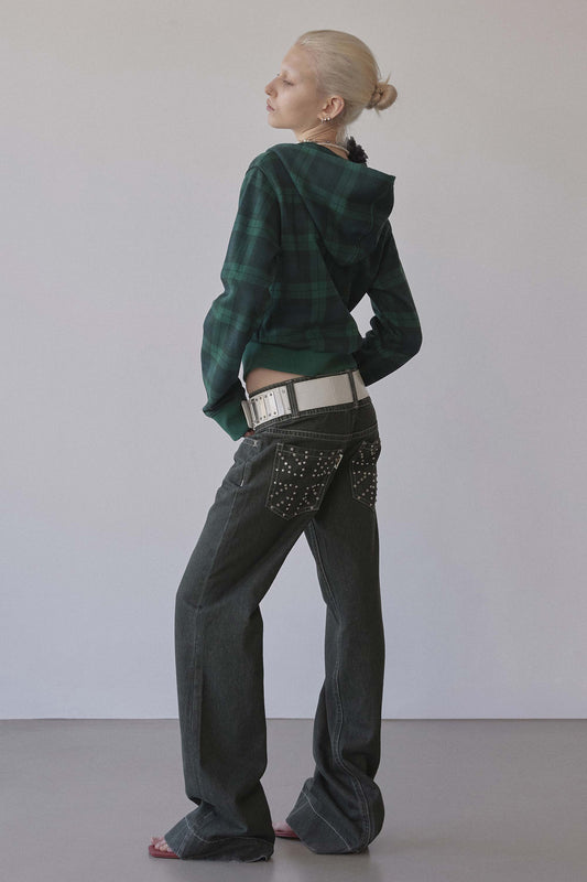 Union Jack Engineered Denim Indigo Gray