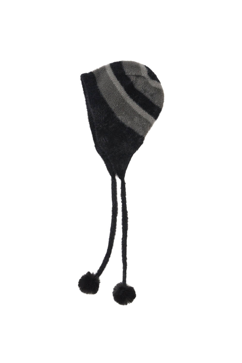 Fleur Earflap Beanie Black