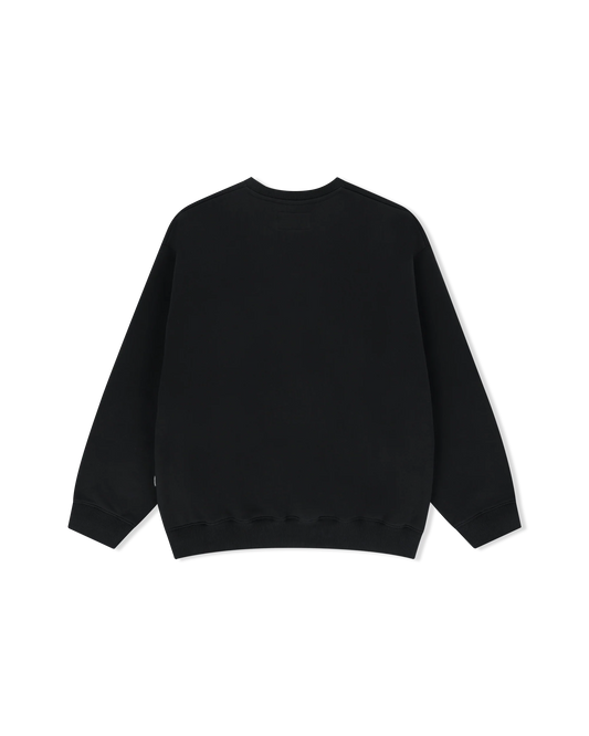 Y.E.S Dotted Logo Sweatshirt / Black