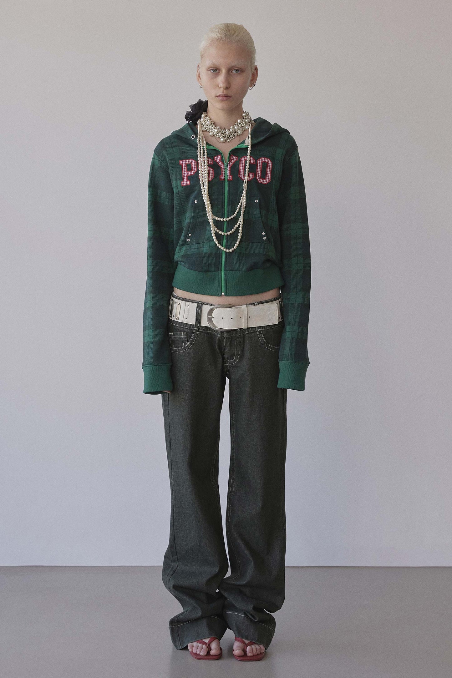 Cottage Zip-Up Hoodie Check