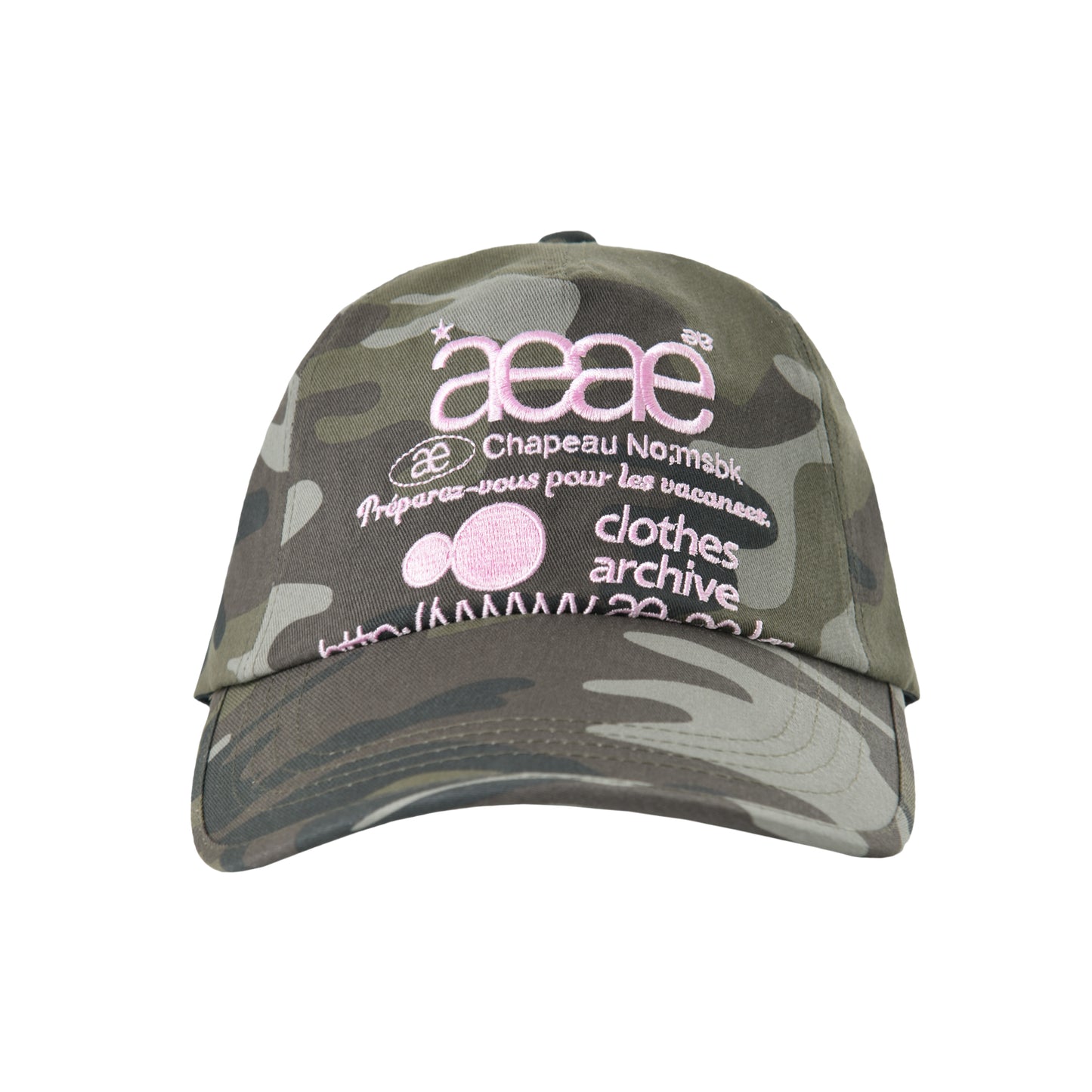 WEB LOGO CAMO 5 PANNEL CAP / 2 Color