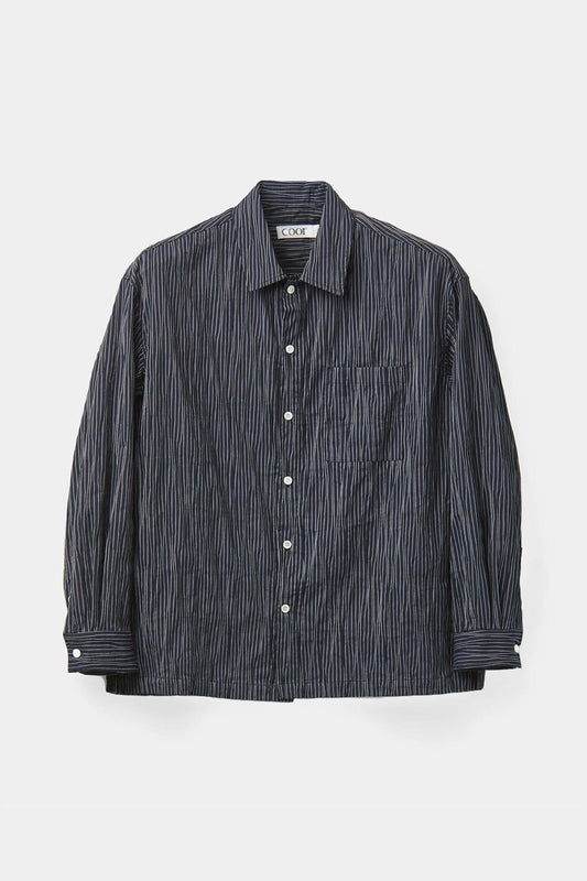 Textured Striped Lounge Shirt / 2 Color