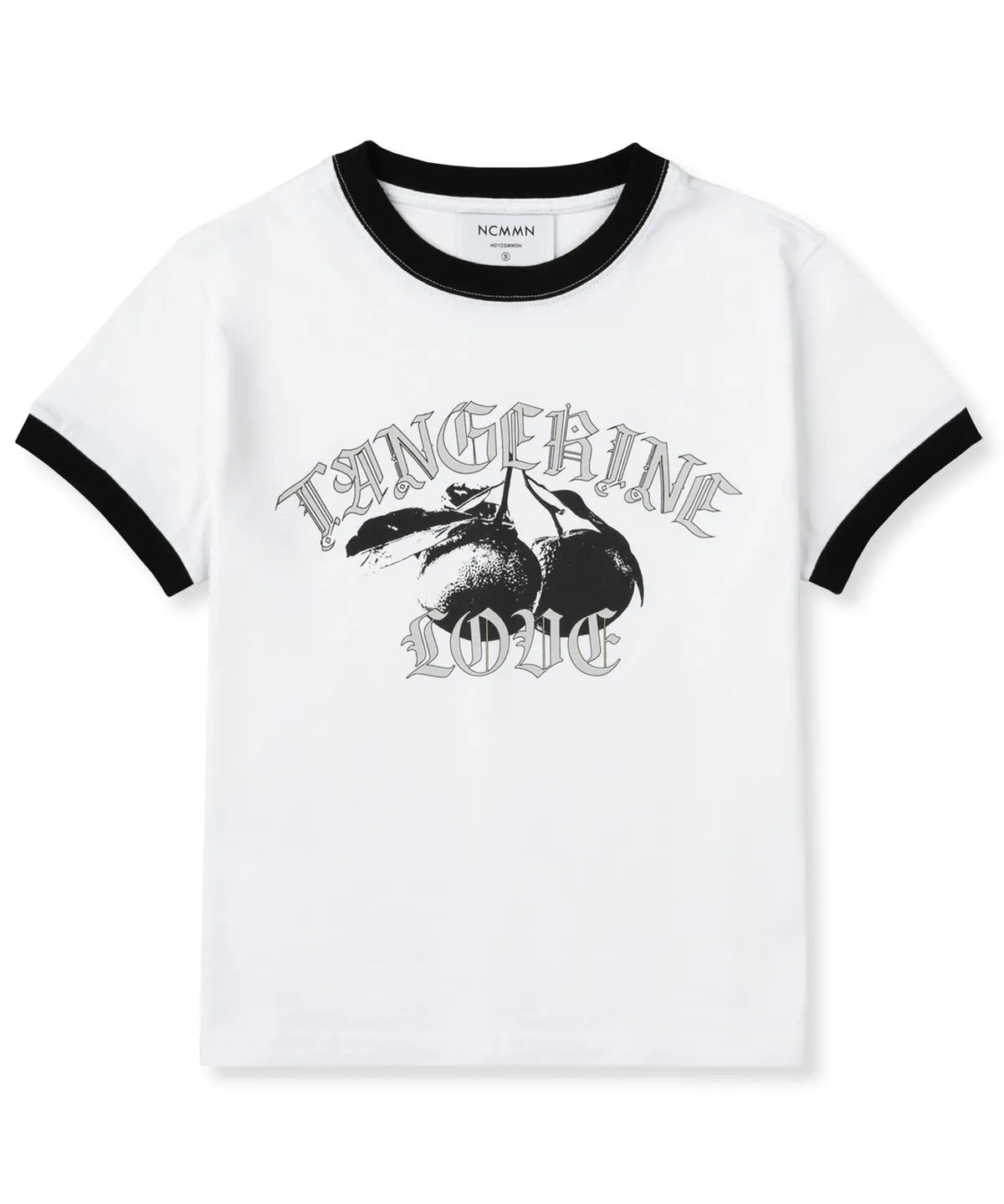 TANGERINE RINGER TEE / White