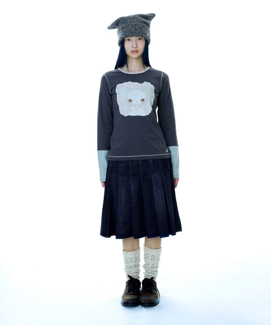 MORI KNEE SOCKS IVORY