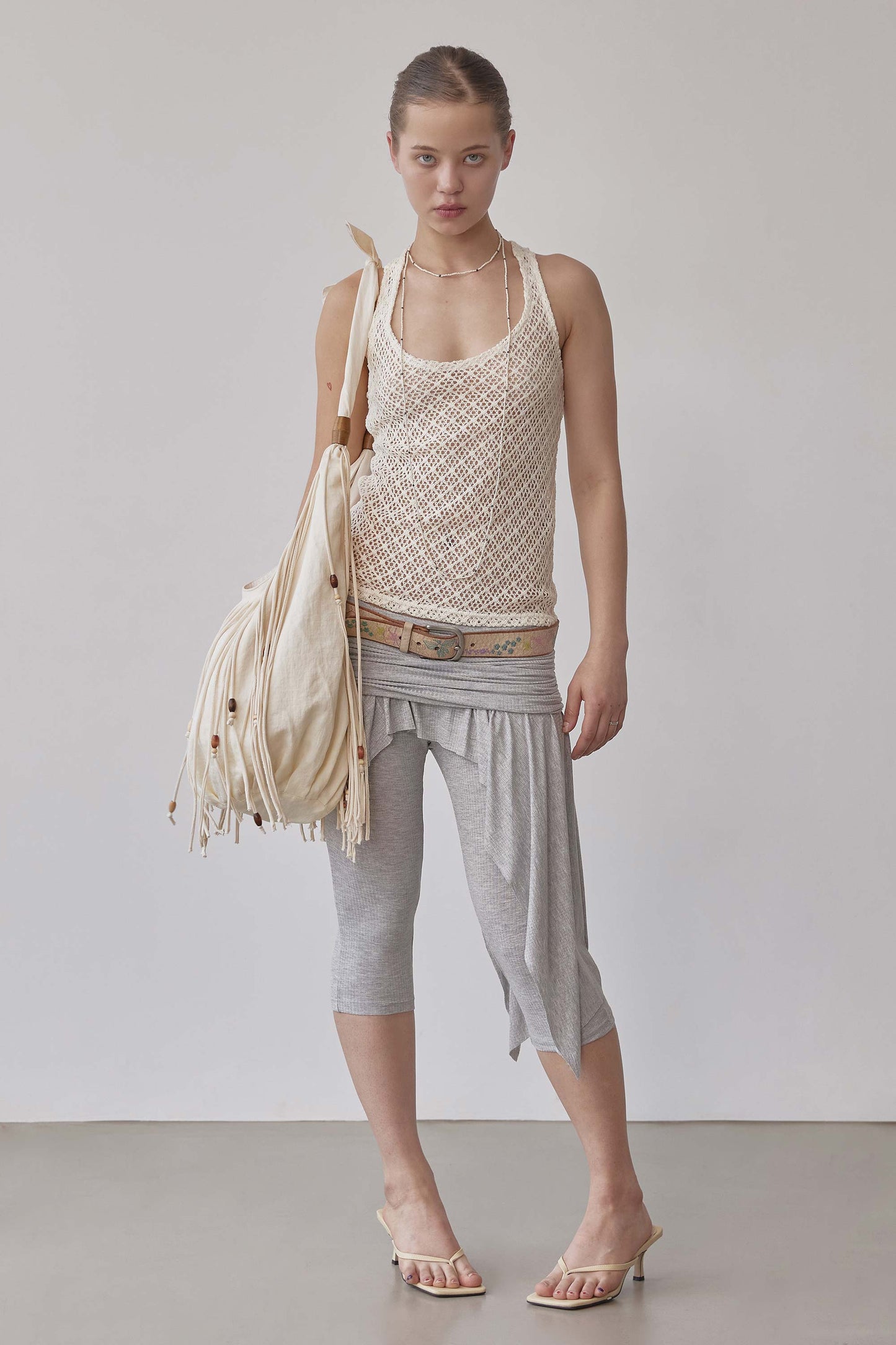 Shaggy Fringe Market Bag Raw