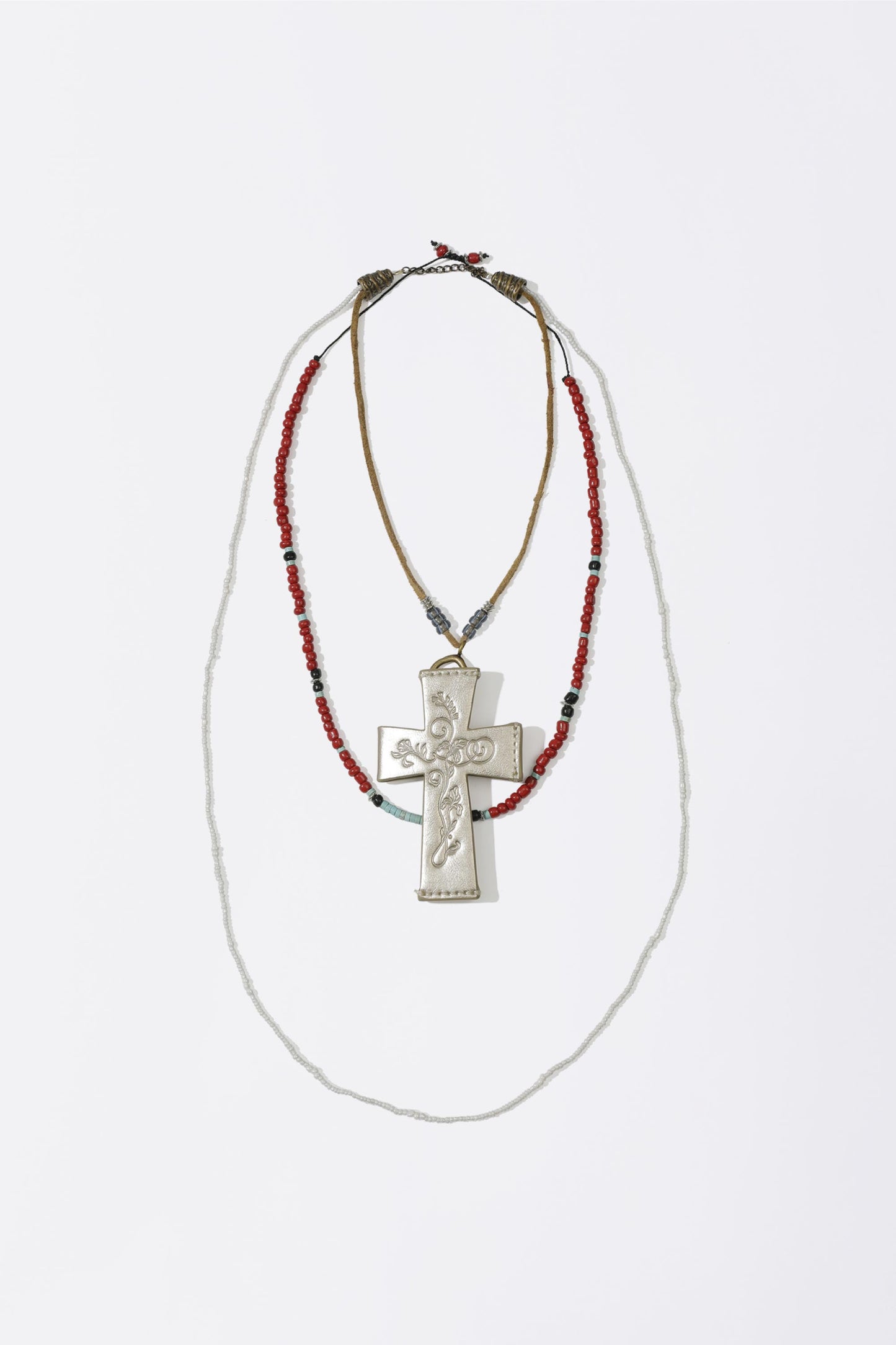 Cross Strap Layered Wallet Gold