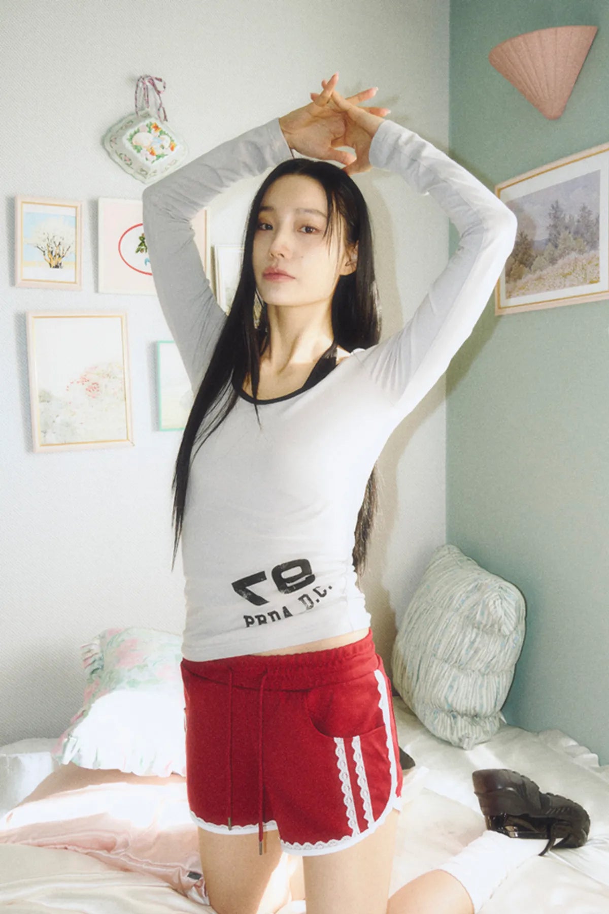 97 PDC LOGO LAYERED LONG SLEEVE / Gray