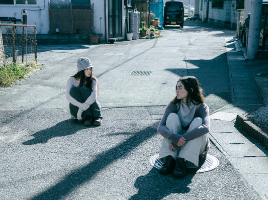 RIBBED BAND PANTS CHARCOAL