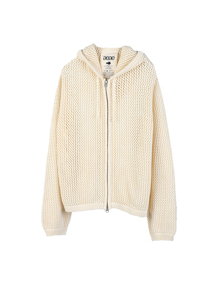 MESH KNIT HOODIE