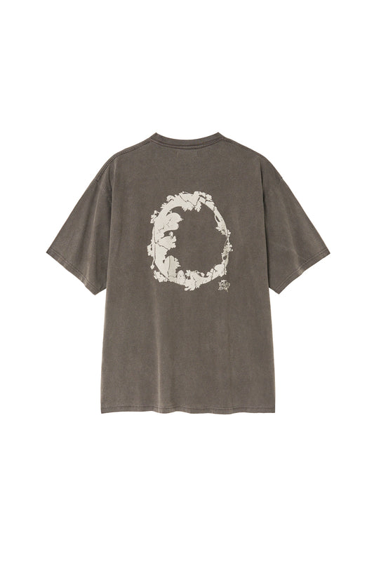 Floral Egg Tee 1/2 Dark Brown