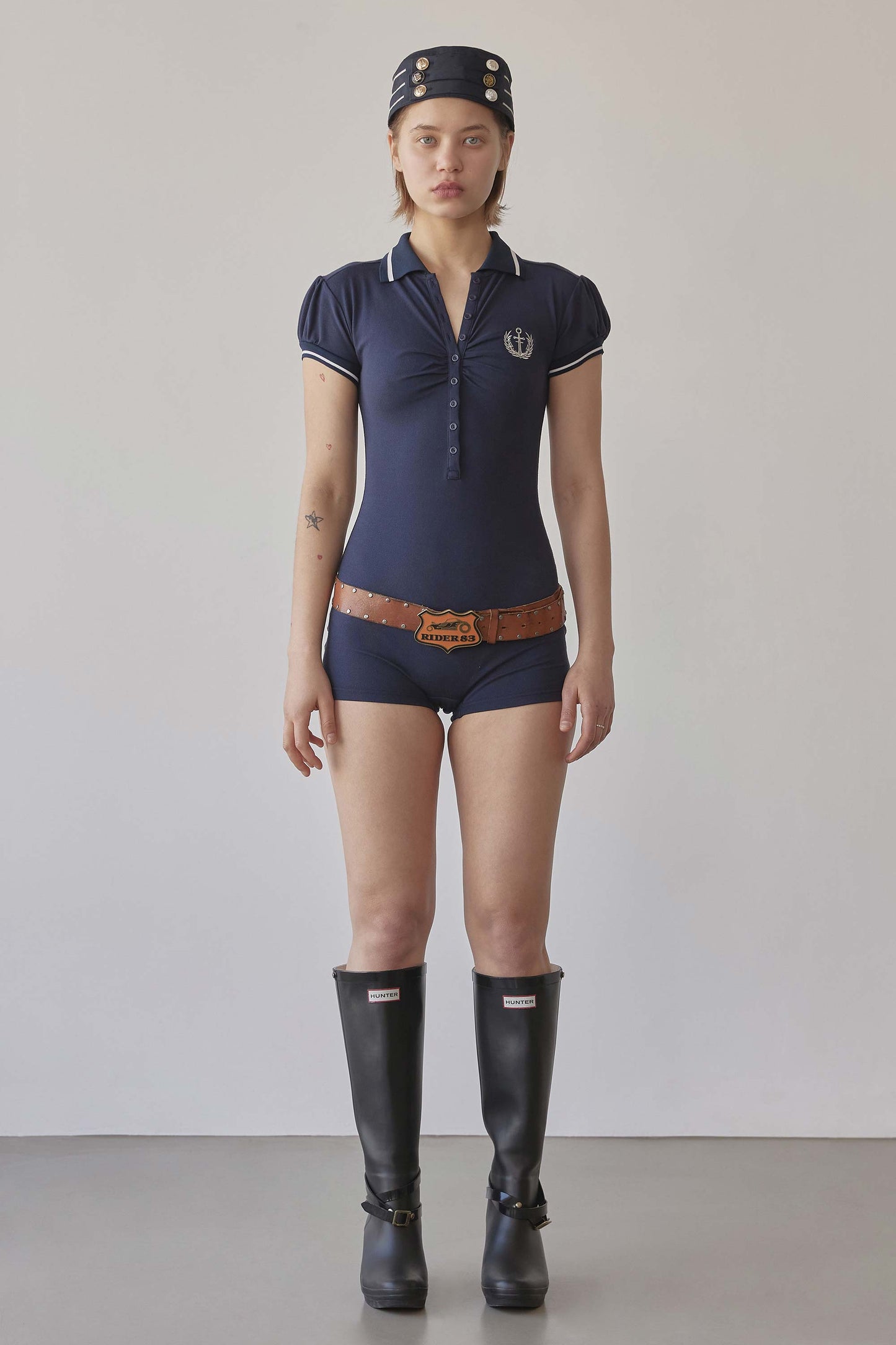 PK Classic Romper Navy