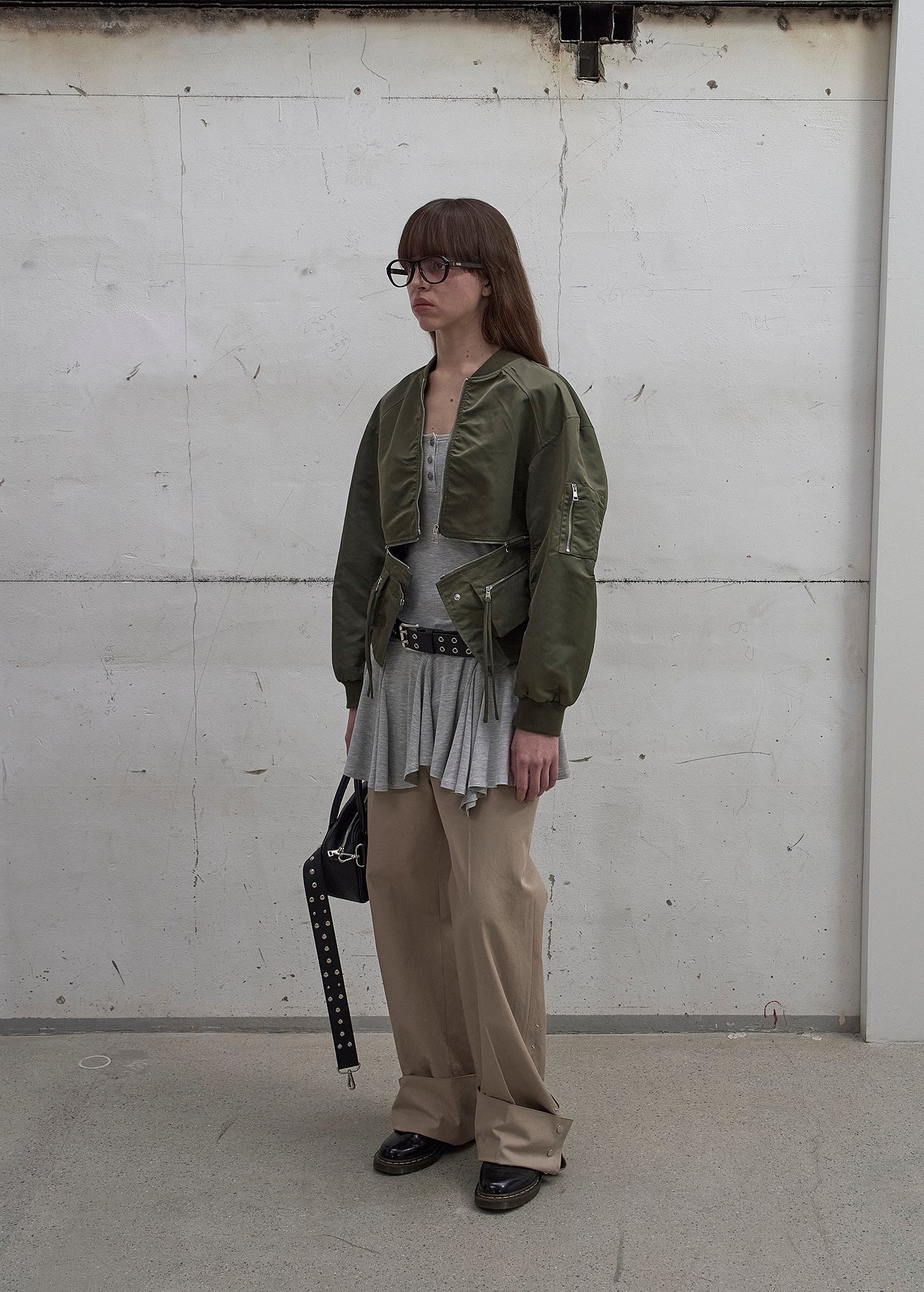 DETACHABLE-POCKET BLOUSON JACKET / 2 COLOR