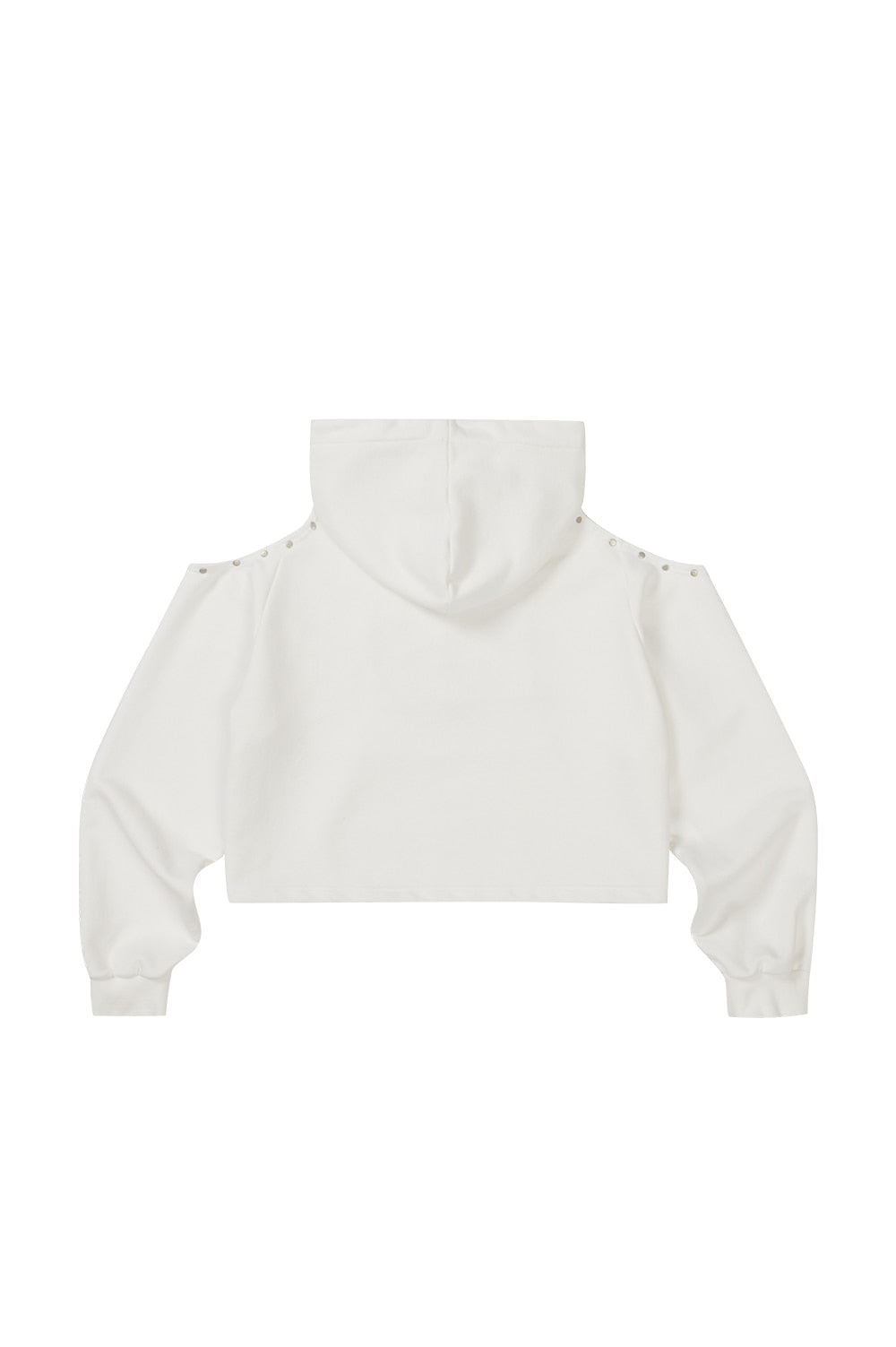 129 Cutout Overfit Hoodie / White