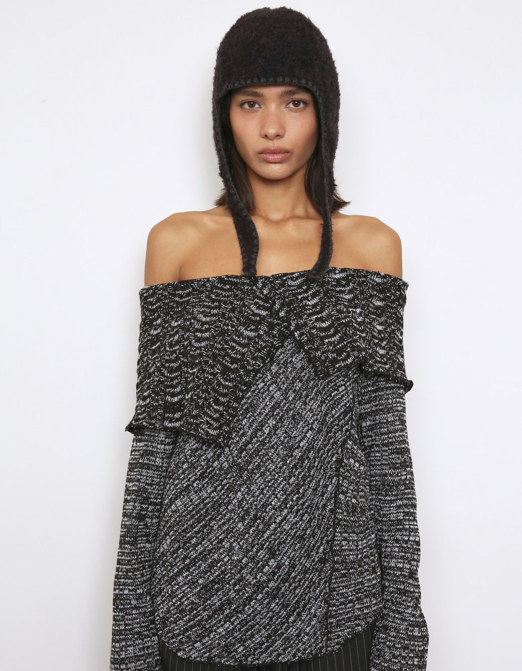 BOHO STITCHED AVIATOR BEANIE