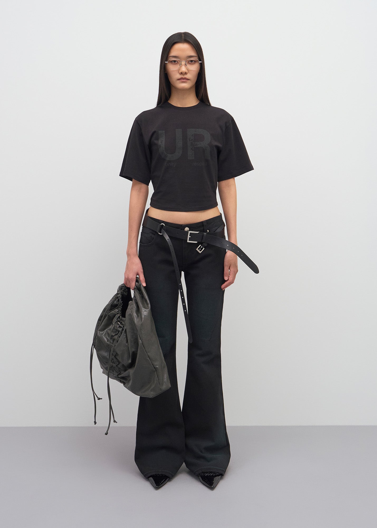 PRINTED CROPPED T-SHIRTS / 2 Color