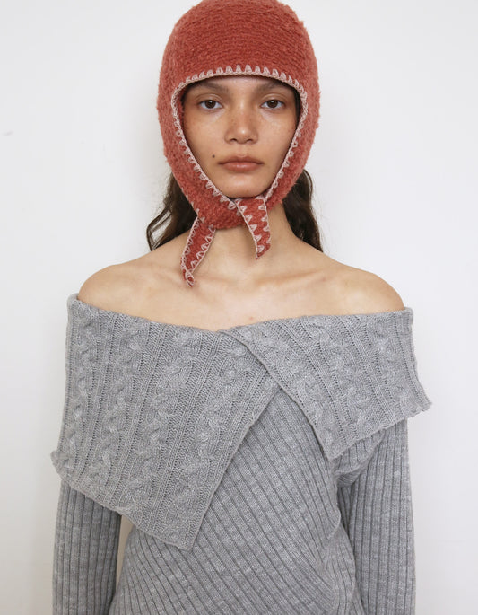 BOHO STITCHED AVIATOR BEANIE