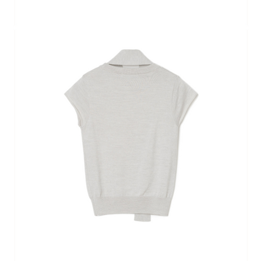 TWO WAY MUFFLER KNIT TOP