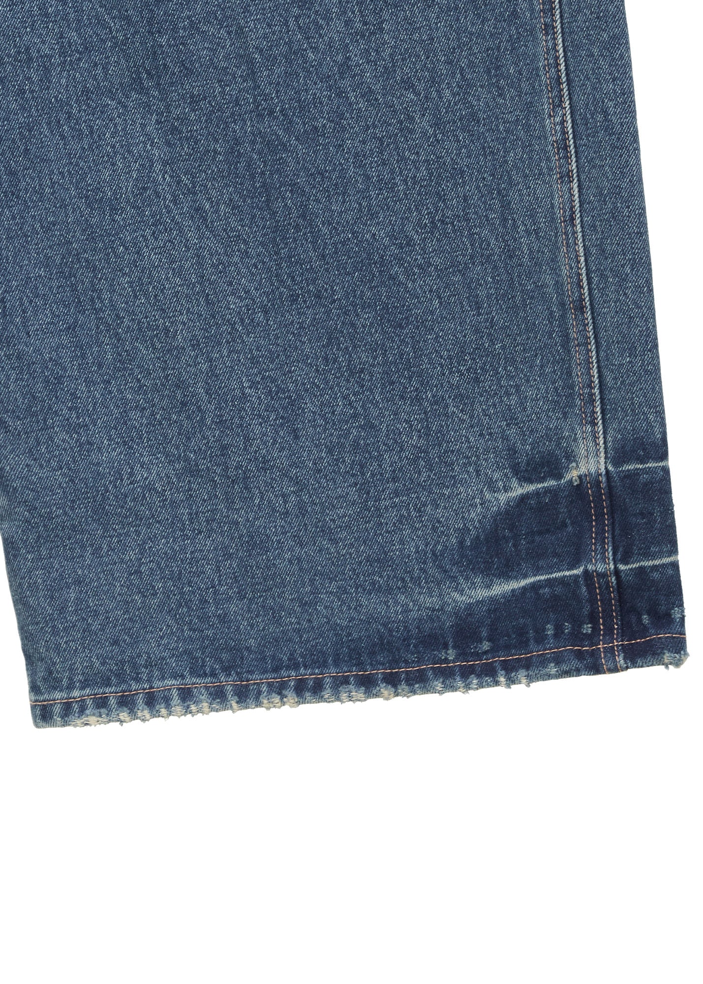 WIDE-LEG DENIM TROUSERS (BLUE)