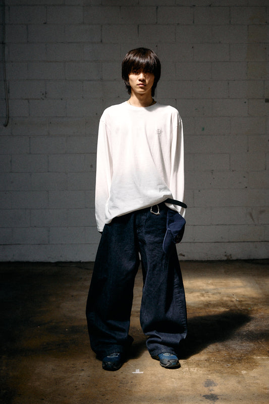 Wide Curve Jeans Washed Indigo