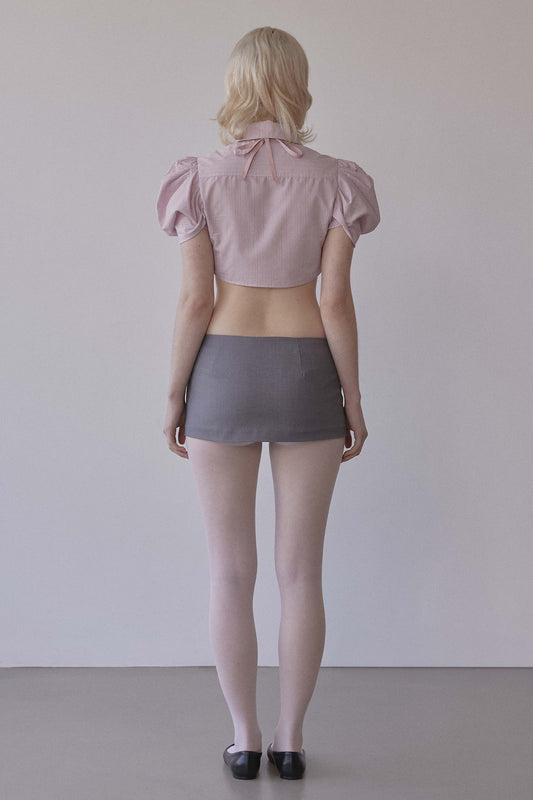 Good Girl Micro Skirt Gray