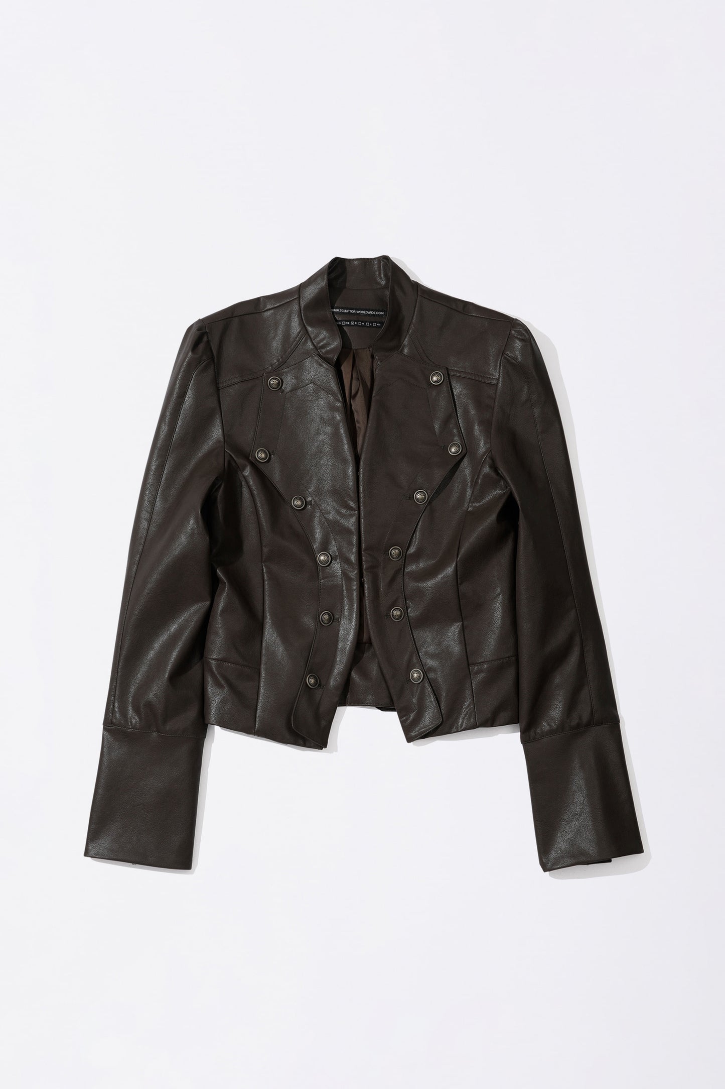 Napoleon Eco Leather Jacket Matte Brown