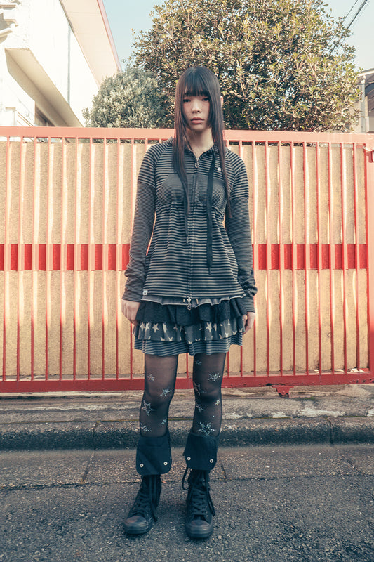 Cancan layered skirt (Charcoal)