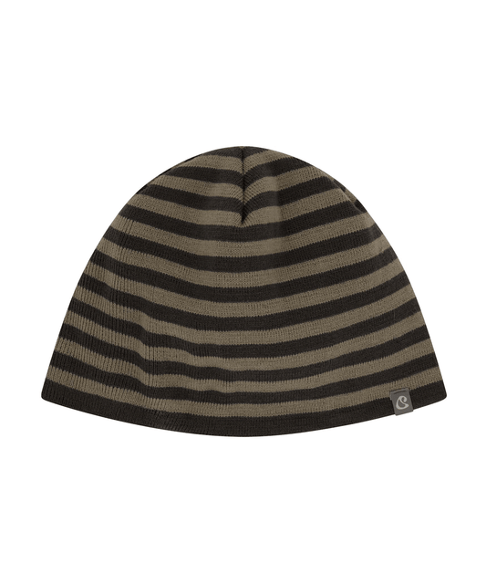 DUAL STRIPE BEANIE MUD KHAKI